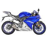 Ligne Compl&egrave;te Akrapovic Racing titane Embout carbone 