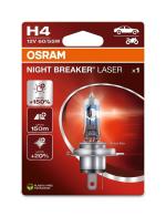 Ampoule Osram H4 Night Breaker Laser 12V 60/55W P43t-38 - &agrave; l'unit&eacute;