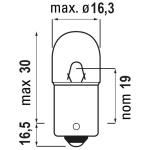 Ampoule Philips TEMOINS R10W 12V 10W BA15S
