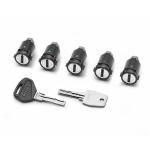 Barillet de bagagerie Givi LOT DE 5 Smart Security Lock + Clé de sécurité OBKEV / OBKEVS
