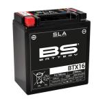 Batterie BS Battery SLA YTX16-BS/BTX16 ferme Type Acide Sans entretien/pr&ecirc;te &agrave; l'emploi