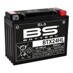 Batterie BS Battery SLA YTX24HL/BTX24HL/B50N18L-A3 FERME TYPE ACIDE SANS ENTRETIEN/PR&Ecirc;TE &Agrave; L'EMPLOI