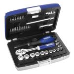 Boite à outils Expert Coffret douilles & cliquet 1/4''