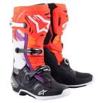 Bottes cross Alpinestars TECH 10 BLACK / RED FLUO / ORANGE FLUO / WHT 2023
