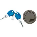 Bouchon de réservoir Bihr Fuel tank cap Aerox,RS1 Evolution(Grey)