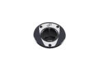 Bouchon de r&eacute;servoir LighTech aluminium &agrave; vis noir et blanc