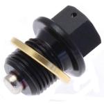 Bouchon de vidange Tecnium non Aimant&eacute; noir M10x1.5 x 14