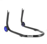 Béquille Bihr arrière Home Track fixe supports en "V" noir mat roues bleu