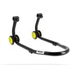 Béquille Bihr avant Home Track noir mat roues jaune
