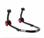 Béquille Bihr avant Home Track noir mat roues rouge