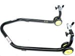 Béquille Bihr basse Home Track supports en ''V'' noir mat moto lourdes