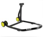 Béquille Bihr monobras droite Home Track noir mat roues jaune
