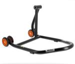 Béquille Bihr monobras droite Home Track noir mat roues orange