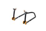 Béquille LighTech arrière démontable (incl. support ''L'' caoutchouc) 4 roues