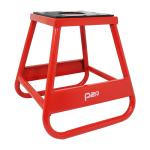 B&eacute;quille lat&eacute;rale P2R TREPIED - LEVE CROSS STAND FIXE TABOURET ACIER ROUGE