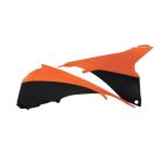 Caches de boite &agrave; air Acerbis orange/noir