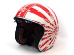 Casque Jet Origine Sprint Japanese Bobber blanc/rouge