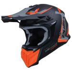 Casque cross GRAPHIC + MASTER ORANGE PULL-IN