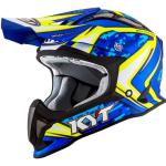 Casque cross KYT STRIKE EAGLE - REEF - BLUE YELLOW FLUO 2021