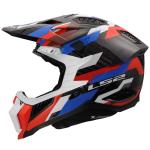 Casque cross LS2 MX703 C - X-FORCE - PHANTOM - WHITE BLUE RED 2026