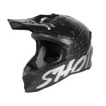 Casque cross Shot LITE - SOLID CARBON - SILVER 2021