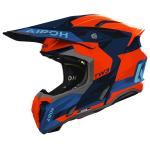 Casque cross TWIST 3 FANCY BLEU/ORANGE GLOSS AIROH