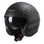 Casque jet LS2 OF599 - SPITFIRE II - BLACK FLAG