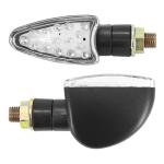 Clignotant Avoc MOTO TOSA 15 LEDS BASE ABS TRANSPARENT - L 68mm - H 28mm 42mm HOMOLOGUE CE PAIRE