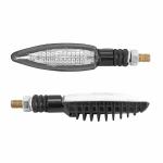 Clignotant Avoc SEQUENTIEL MOTO SAGATA 24 LEDS BASE ABS TRANSPARENT - L 103mm - H 25mm 26mm HOMOLOGUE CE PAIRE