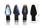 Clignotant Bihr Design LED court carbone