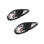 Clignotant Replay DECO GOUTTE EAU FENDER TRANSPARENT - CARBONE AMPOULE ORANGE L 62mm - H 23mm 18mm PAIRE