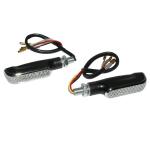 Clignotant Replay UNIVERSEL FUSE 10 LEDS TRANSPARENT - FONCTION FEU AR STOP 80mm - H 18mm - L 28mm HOMOLOGUE CE PAIRE