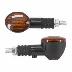 Clignotant Replay UNIVERSEL MICRO OVALE A AMPOULE BA9S ORANGE - TEMOIN BASE COURTE L 71mm - H 30mm 36mm HOMOLOGUE CE PAIRE