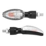 Clignotant Replay UNIVERSEL SQUALE A AMPOULE BAU9S TRANSPARENT - BASE COURTE L 90mm - H 30mm 25mm HOMOLOGUE CE PAIRE