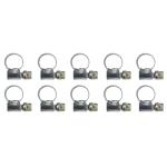 Colliers de serrage P2R COLLIER DE SERRAGE METAL A CREMAILLERE 8 A 12 mm (SACHET DE 10 PIECES) LARGEUR 9 mm -P2R-
