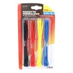 Colliers de serrage P2R NYLON TYPE RILSAN 2,5x150mm ASSORTIMENT - BLEU ROUGE - JAUNE