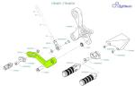 Commandes recul&eacute;es LighTech Ensemble levier de vitesse arri&egrave;re FTRYA007 / FTRYA007W