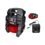 Compresseur KS Tools portatif silencieux 5L sur batterie avec une batterie 4Ah et un chargeur