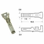 Connectique Bihr Cosse femelle g&eacute;n&eacute;rique &Oslash;0,85mm&sup2;/1,25mm&sup2;
