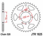 Couronne JT. acier standard 1825 - 520