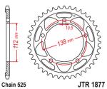 Couronne JT. acier standard 1877 - 525