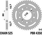 Couronne PBR Acier Renforc&eacute; - 525 45 dents