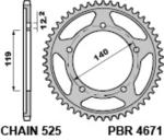 Couronne PBR acier C45 standard 4671 - 525