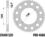 Couronne PBR acier C45 standard 4686 - 520