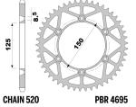 Couronne PBR acier all&eacute;g&eacute;e - 520 50 dents