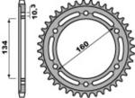 Couronne PBR aluminium ultra-light anodis&eacute; dur 4400 - 520
