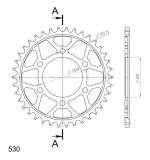 Couronne SuperProx Cour RFE - 488 38 - BLK JTR488 - 38 1 - 5353 38 - Noir 38 dents