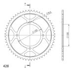 Couronne SuperProx NOIR - Noir 56 dents