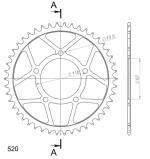 Couronne SuperProx acier RFE - 823 47 - BLK - Black 47 dents