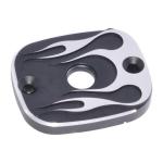 Couvercle maitre cylindre de frein Highway Hawk flame pour Harley davidson